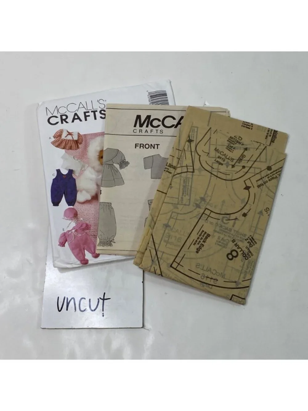 McCalls 9116 18 Inch Doll Clothes Pattern Uncut Vintage 1987 Snowsuit Overalls